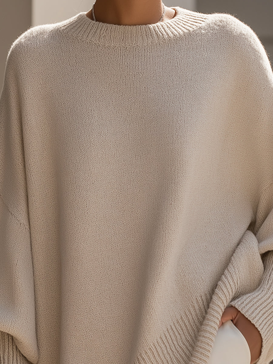 Oversize Pullover Damen | Asymmetrischer Saum und lässiger Chic | L&F - 7 - Lieblingsform
