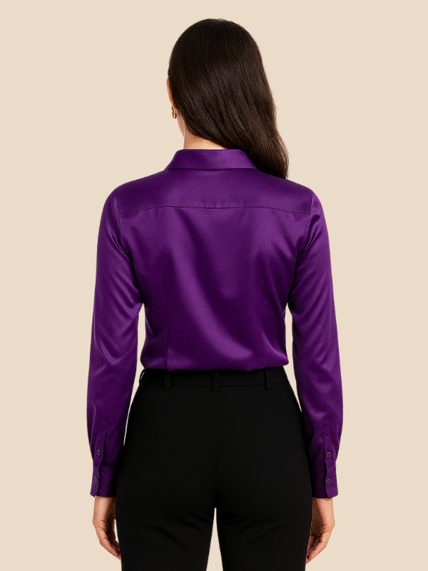 Bluse Damen mit Langarm und klassischem Kragen | L&F - 11 - Lieblingsform