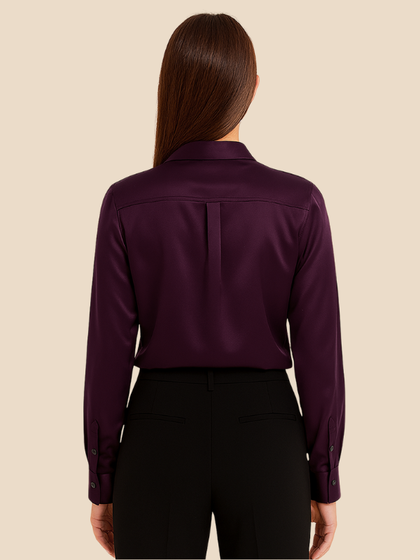 Bluse Damen mit Langarm und klassischem Kragen | L&F - 9 - Lieblingsform