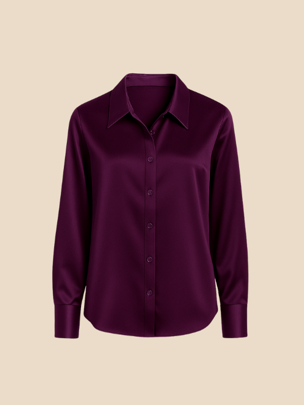 Bluse Damen mit Langarm und klassischem Kragen | L&F - 10 - Lieblingsform