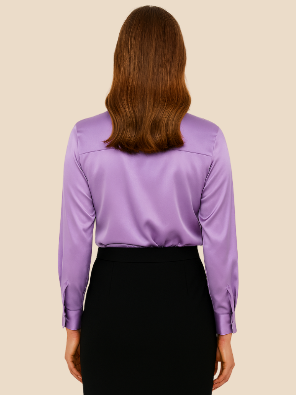 Bluse Damen mit Langarm und klassischem Kragen | L&F - 14 - Lieblingsform