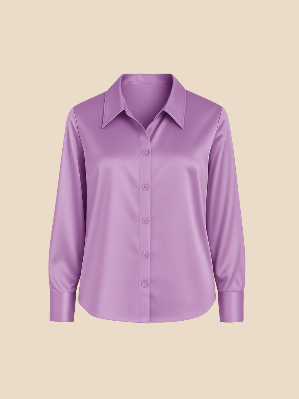 Bluse Damen mit Langarm und klassischem Kragen | L&F - 15 - Lieblingsform