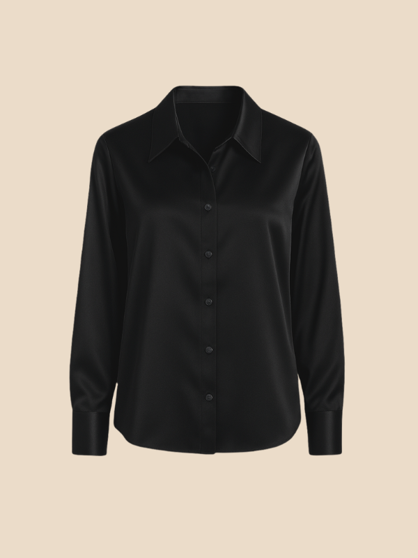 Bluse Damen mit Langarm und klassischem Kragen | L&F - 17 - Lieblingsform