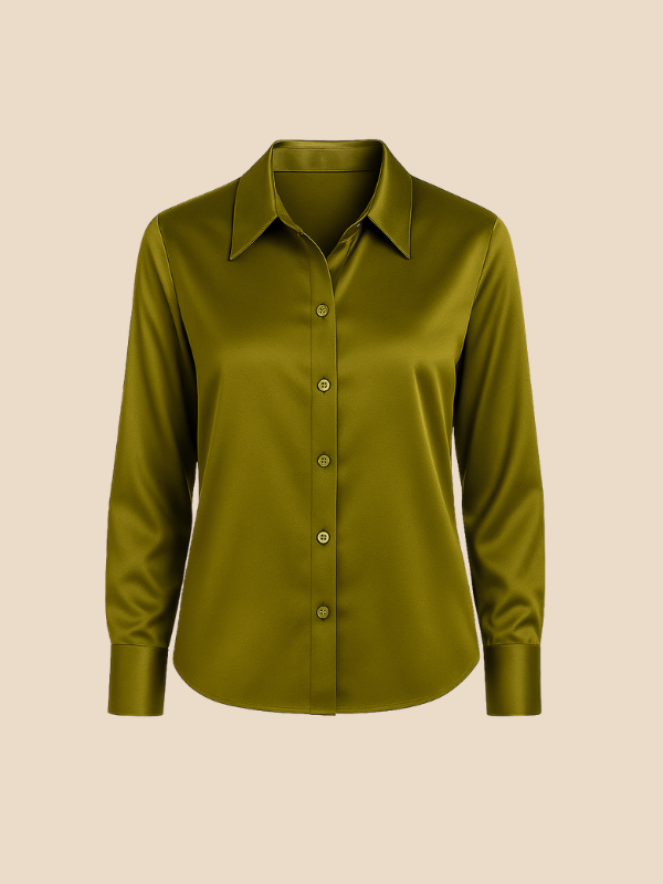 Bluse Damen mit Langarm und klassischem Kragen | L&F - 20 - Lieblingsform