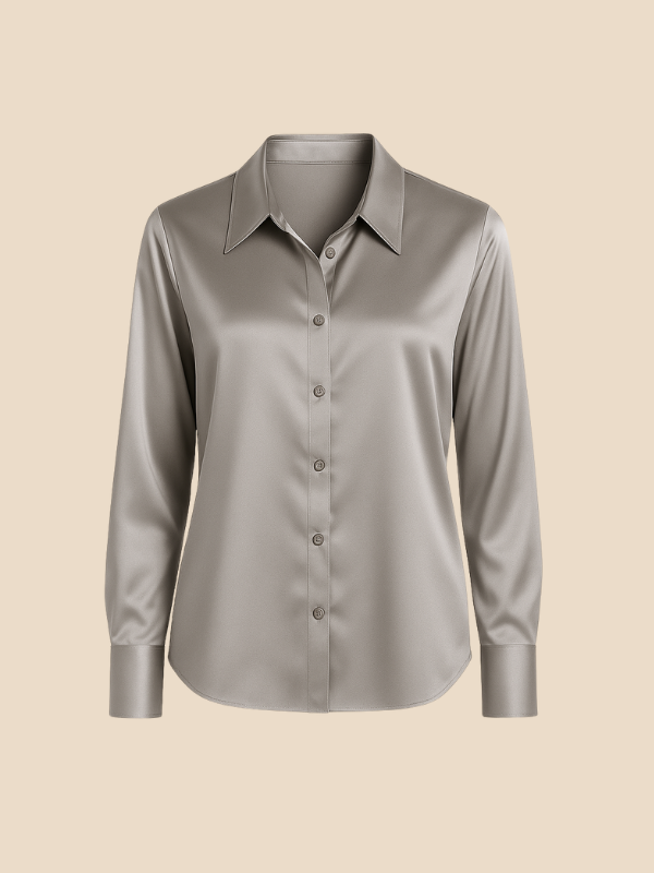 Bluse Damen mit Langarm und klassischem Kragen | L&F - 22 - Lieblingsform