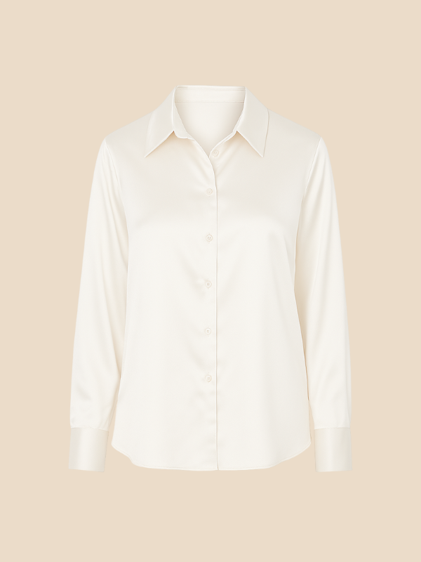 Bluse Damen mit Langarm und klassischem Kragen | L&F - 25 - Lieblingsform