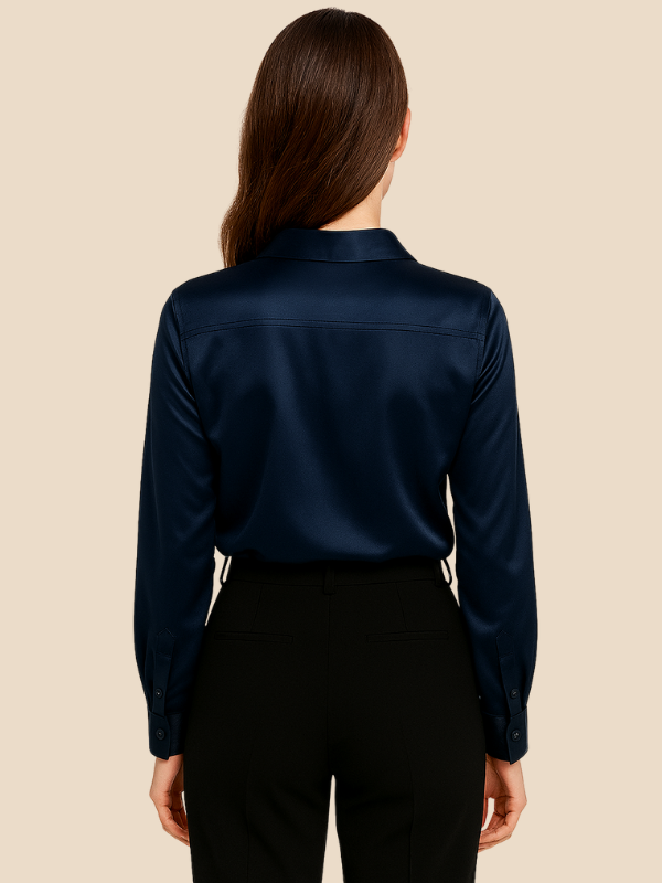 Bluse Damen mit Langarm und klassischem Kragen | L&F - 31 - Lieblingsform