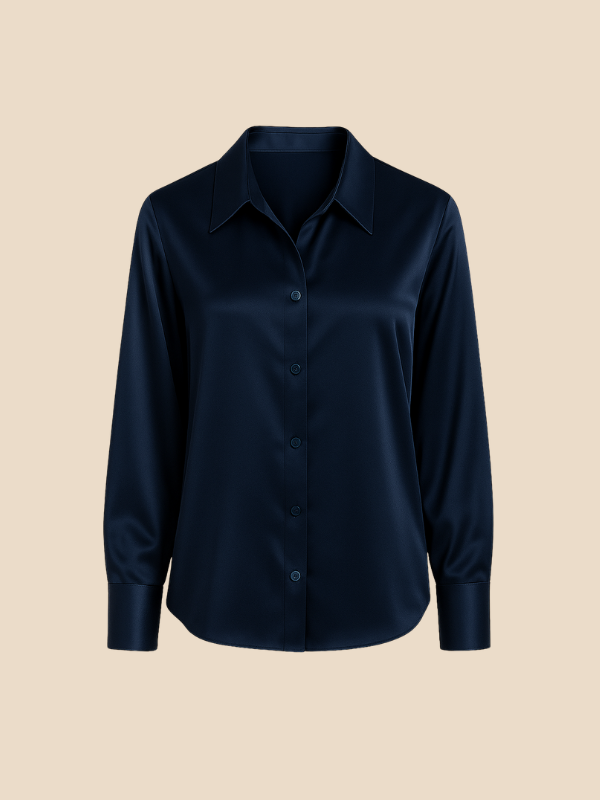 Bluse Damen mit Langarm und klassischem Kragen | L&F - 32 - Lieblingsform