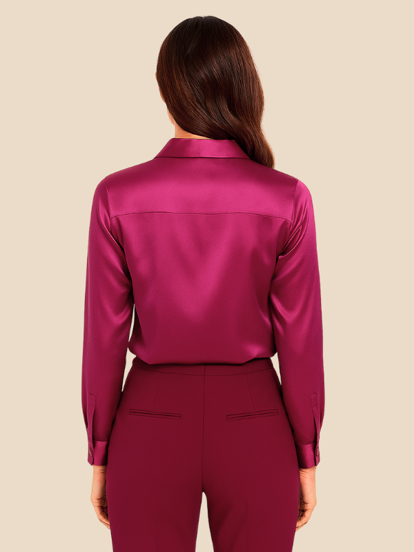 Bluse Damen mit Langarm und klassischem Kragen | L&F - 33 - Lieblingsform