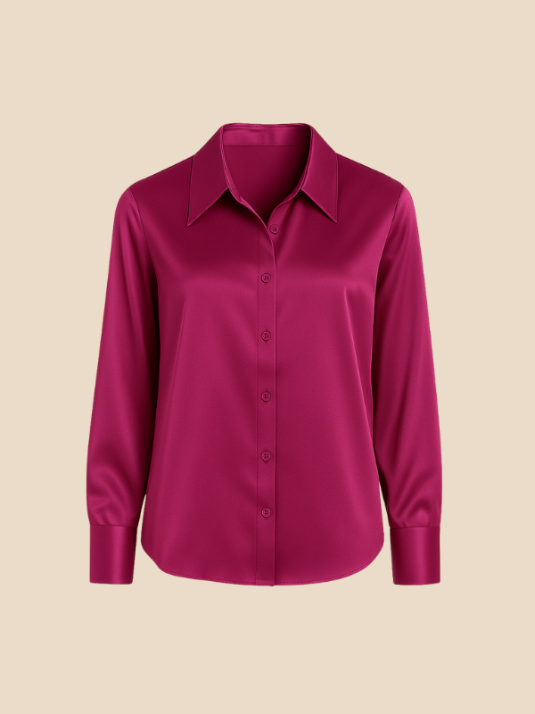Bluse Damen mit Langarm und klassischem Kragen | L&F - 34 - Lieblingsform