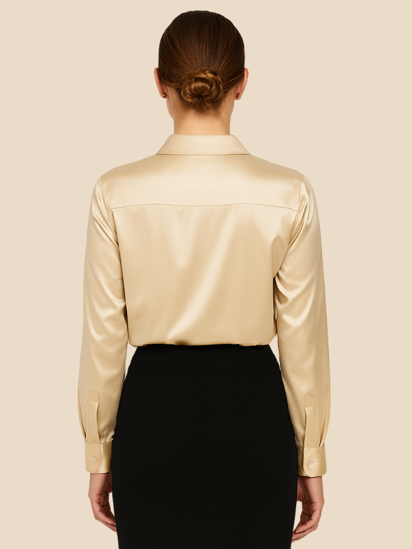 Bluse Damen mit Langarm und klassischem Kragen | L&F - 35 - Lieblingsform