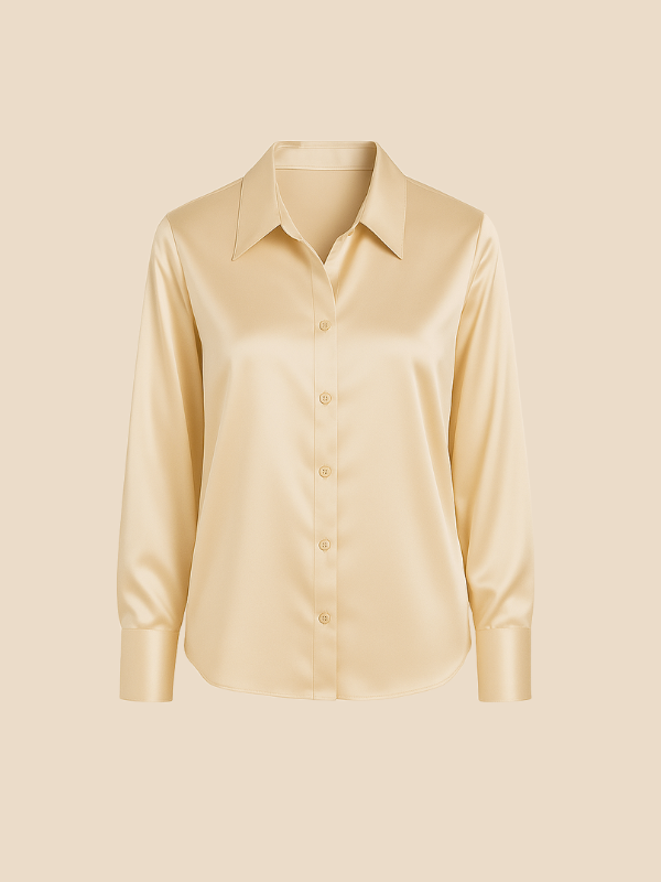 Bluse Damen mit Langarm und klassischem Kragen | L&F - 36 - Lieblingsform