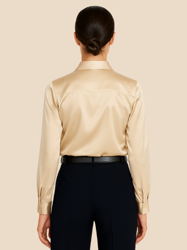 Bluse Damen mit Langarm und klassischem Kragen | L&F - 7 - Lieblingsform