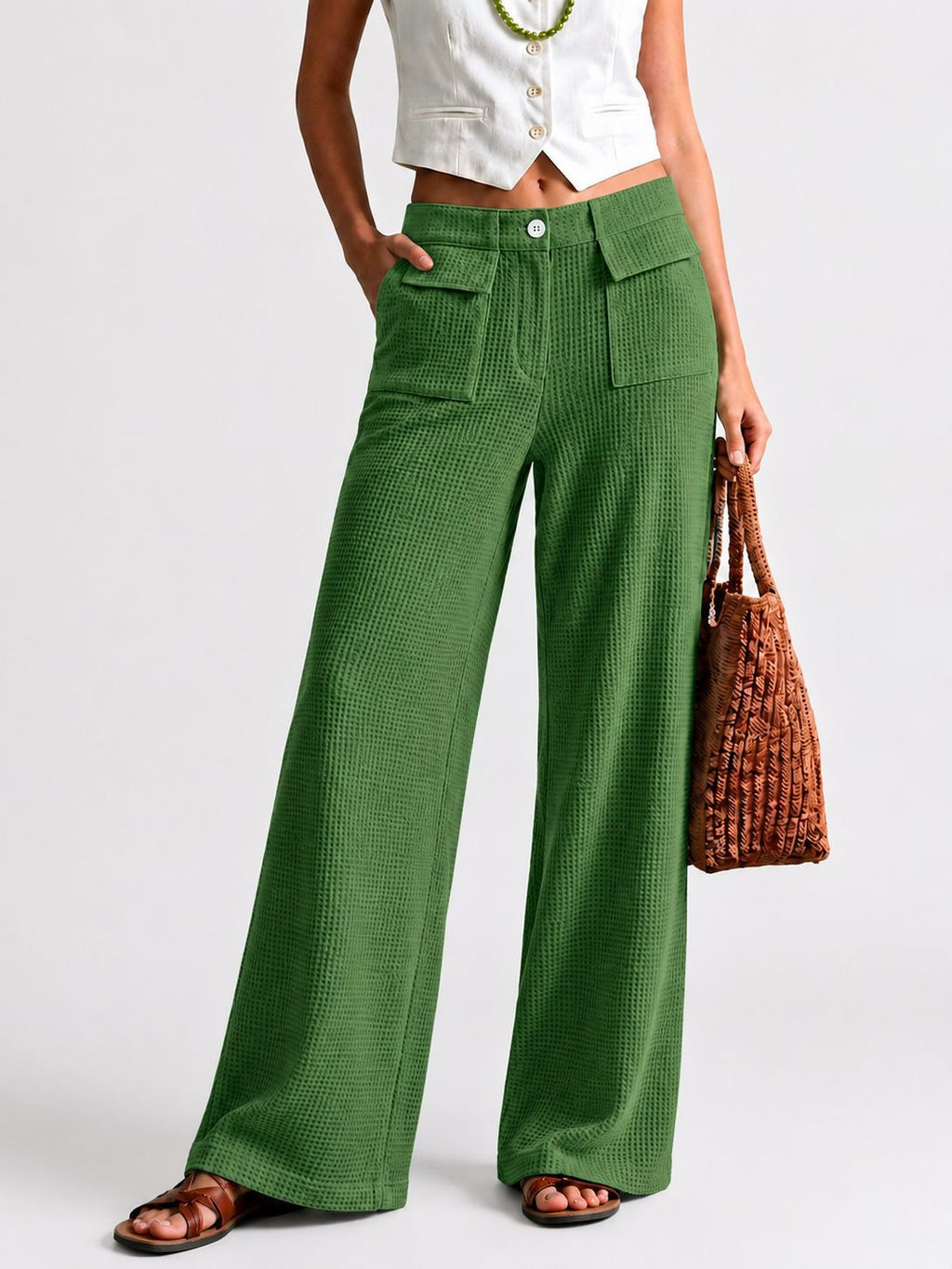 Weite Hose Damen - Hoch geschnitten mit Taschen - L&F - 10 - Lieblingsform