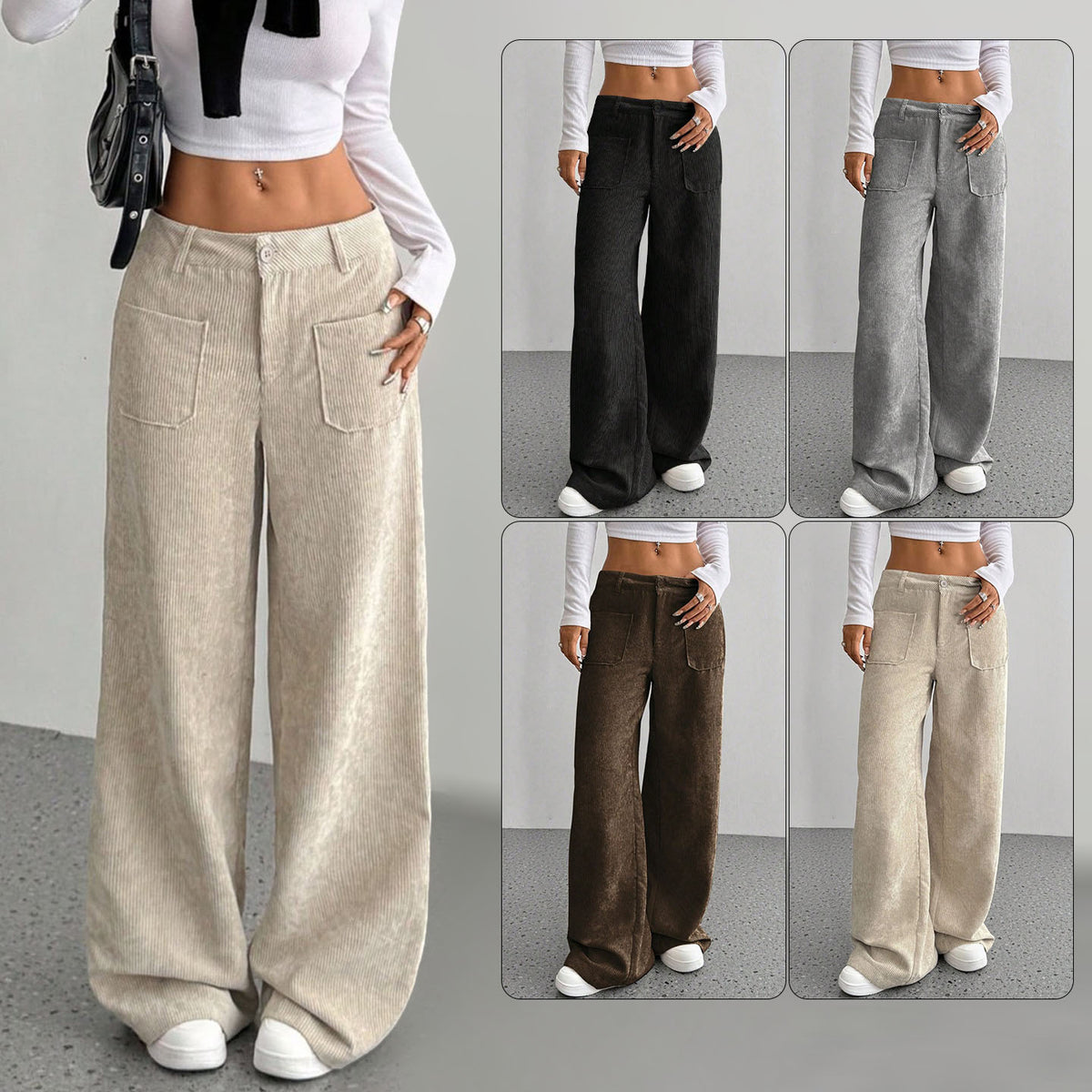 Weite Hose Damen - Mit Taschen und legerem Schnitt - L&F - 1 - Lieblingsform