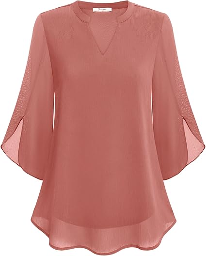 Bluse Damen mit V-Ausschnitt und weiten Ärmeln | L&F - 9 - Lieblingsform