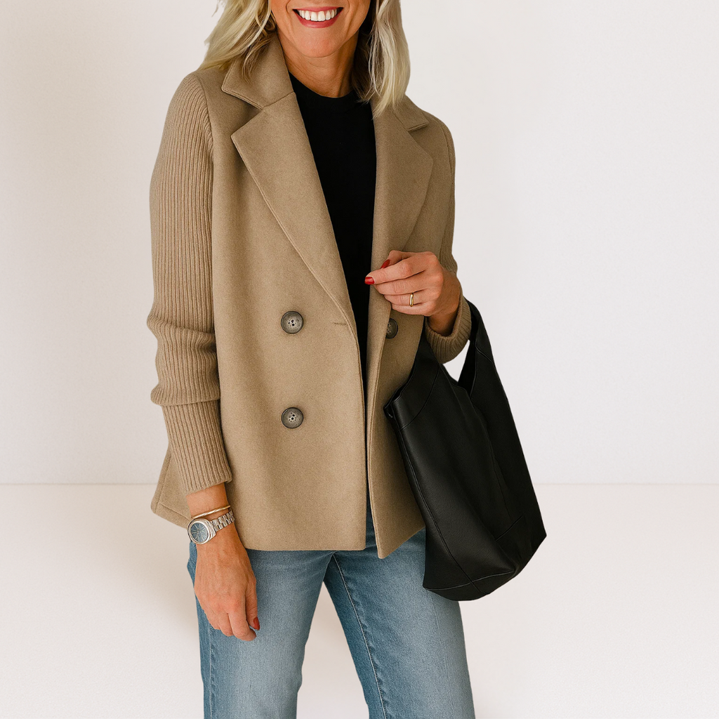 Blazer Damen mit doppelter Knopfleiste und Rippärmeln | L&F - 1 - Lieblingsform