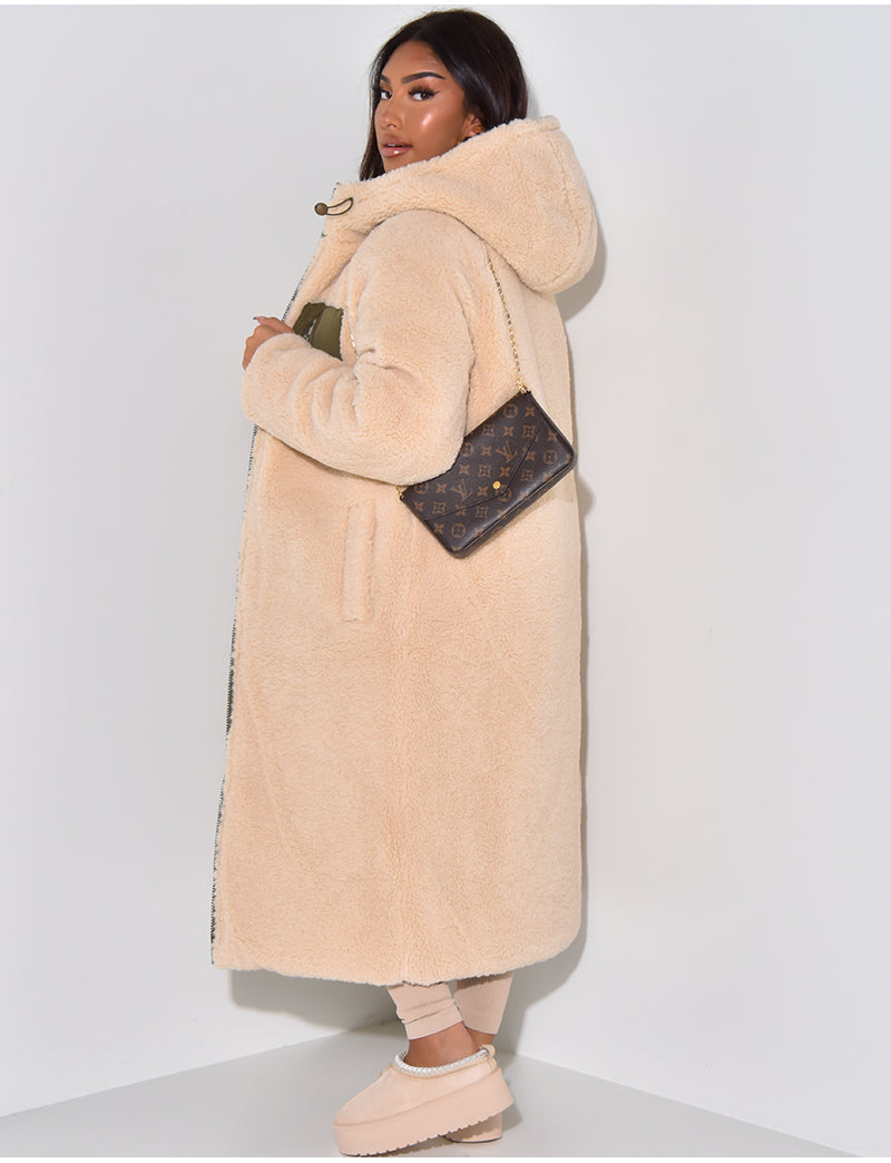 Steppmantel Damen | Langer Schnitt mit Kapuze und praktischen Taschen | L&F - 20 - Lieblingsform