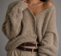 Cardigan Damen mit V-Ausschnitt und Knopfverschluss | L&F - 7 - Lieblingsform