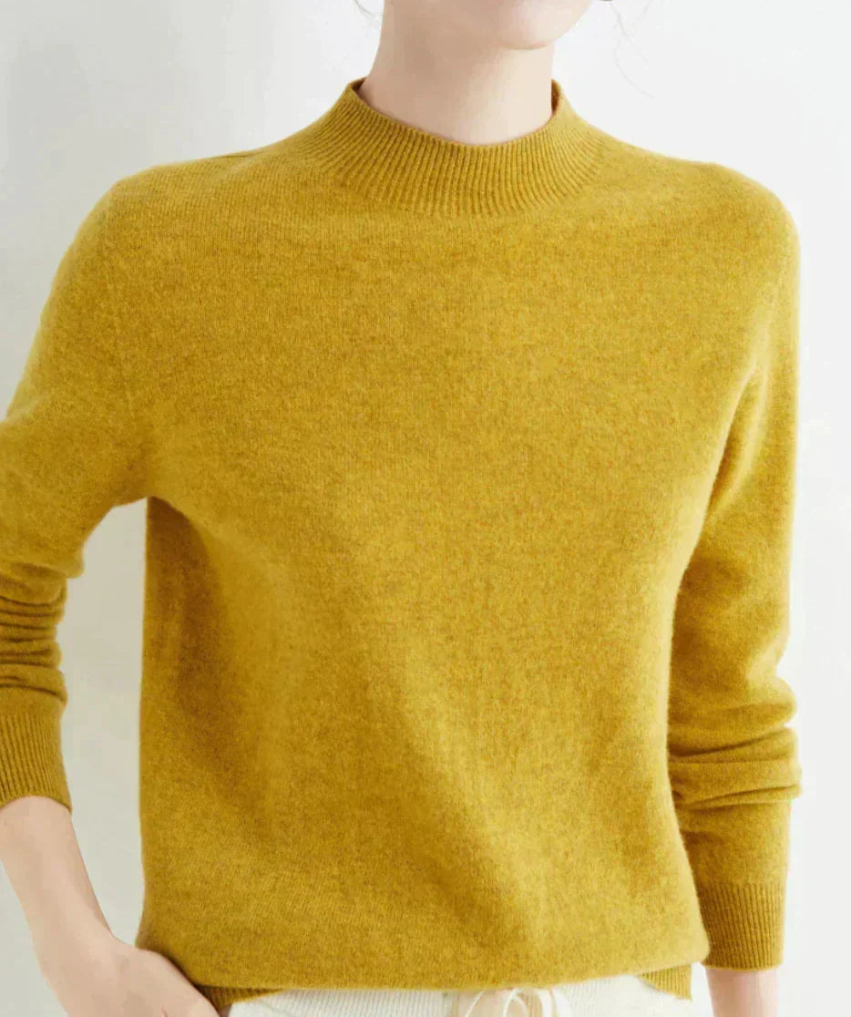 Pullover Damen | Klassischer Rundhalsausschnitt + figurbetonte Passform | L&F - 20 - Lieblingsform