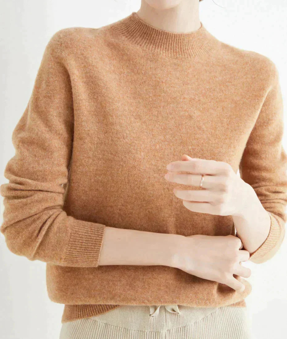 Pullover Damen | Klassischer Rundhalsausschnitt + figurbetonte Passform | L&F - 21 - Lieblingsform