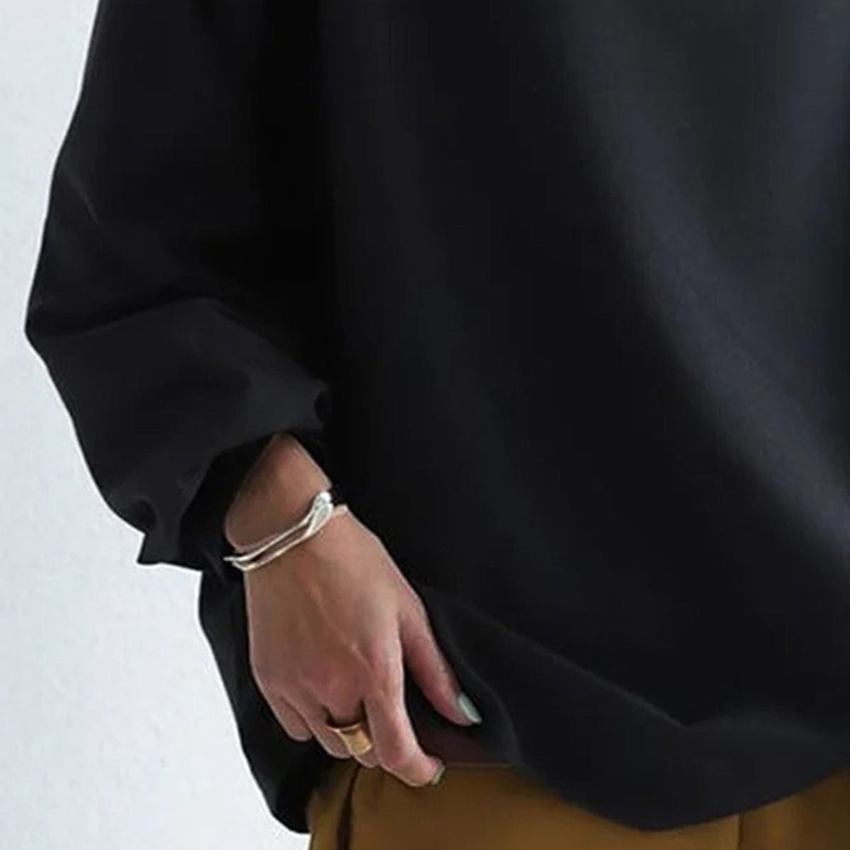 Pullover Damen mit weitem Schnitt + eleganter Kragen + lockere Passform | L&F - 8 - Lieblingsform
