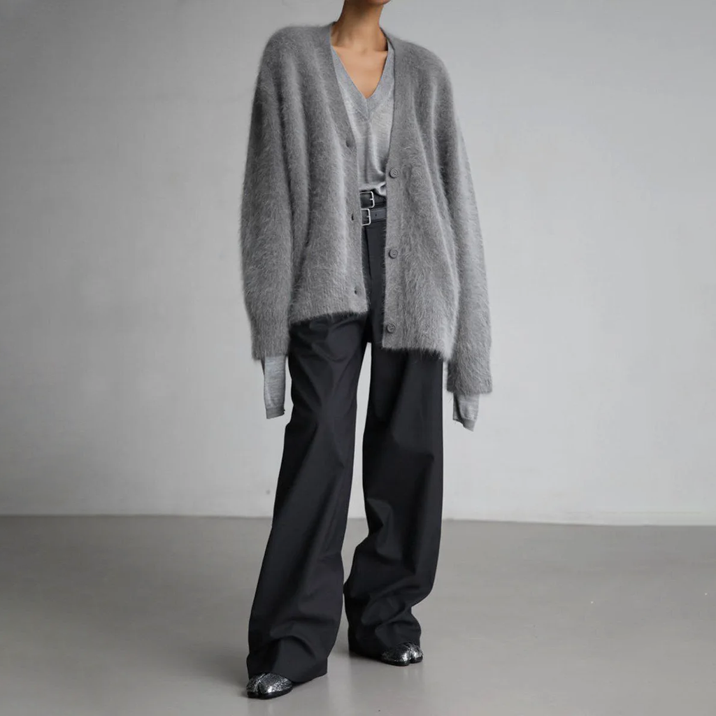 Cardigan Damen mit V-Ausschnitt und Knopfverschluss | L&F - 3 - Lieblingsform