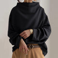 Pullover Damen mit weitem Schnitt + eleganter Kragen + lockere Passform | L&F - 1 - Lieblingsform