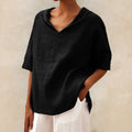 Bluse Damen | V-Ausschnitt und lockerer Schnitt | L&F - 1 - Lieblingsform